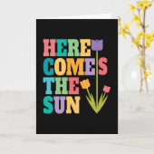 CARTE VOICI LE SOLEIL (Fleur jaune)