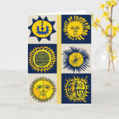 Carte Voici le soleil - la fête de Del Sol (Fleur jaune)