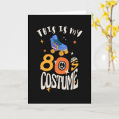 Carte Voici mon costume des années 80 (Fleur jaune)