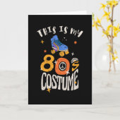 Carte Voici mon effet Costume Grunge des années 80 (Fleur jaune)