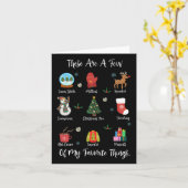 Carte Voici quelques-unes de mes choses préférées  (Fleur jaune)