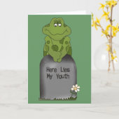 Carte Voici se trouver ma jeunesse (Fleur jaune)