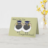 Carte Voici Two Ewe Félicitations ! (Fleur jaune)