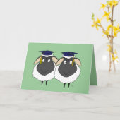 Carte Voici Two Ewe Félicitations ! (Fleur jaune)