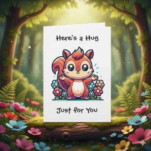 Carte Voici un Hug, juste pour toi   Amitié et support