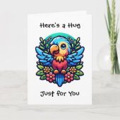 Carte Voici un Hug, juste pour toi | Amitié et support (Devant)