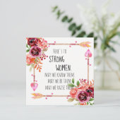 Carte Voici une citation de femmes fortes de Flèche trib (Debout devant)