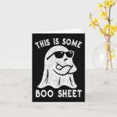 Carte Voici Une Feuille De Boite Halloween Ghost Fun Cad (Fleur jaune)