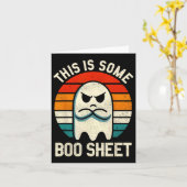 Carte Voici Une Feuille De Boite Retro Halloween Ghost F (Fleur jaune)