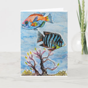 Carte Voici une pêche pour un joyeux anniversaire !