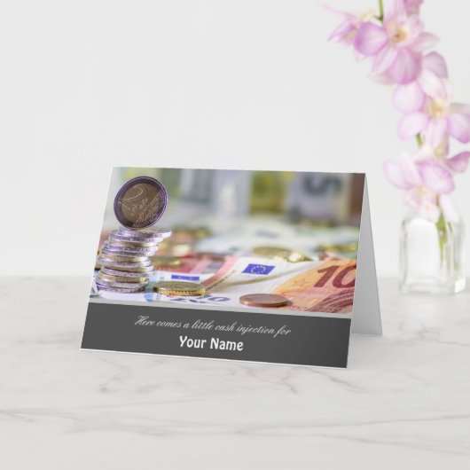 Carte Voici une petite injection de liquide pour vous ! (Orchidée)