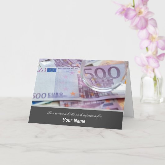 Carte Voici une petite injection de liquide pour vous! c (Orchidée)