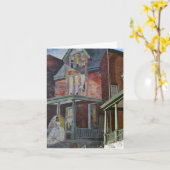 Carte Voici venir la jeune mariée (Fleur jaune)