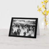 Carte Voie de course de cheval de Saratoga 1913 (Fleur jaune)