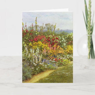 Carte Voie d'herbe et de fleur