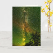 Carte Voie Lactée et Aurora Borealis | Ontario Canada (Fleur jaune)