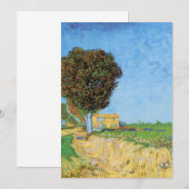 Carte Voie près d'Arles par Vincent van Gogh (Devant / Derrière)