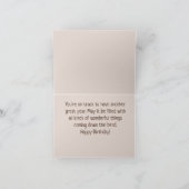 Carte Voies ferroviaires rurales Bonne fête d'anniversai (Intérieur)