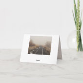 Carte Voies ferroviaires rurales Bonne fête d'anniversai (Dos)