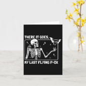 Carte Voilà mon dernier F#ck volant  (Fleur jaune)