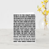 Carte Voilà pour les fous ! (Fleur jaune)