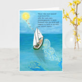 Carte Voile, à ceux qui ont passé la carte... (Fleur jaune)