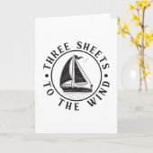 Carte Voile Capitaine Bateau Voilier Sailor Drôle Idée c (Fleur jaune)