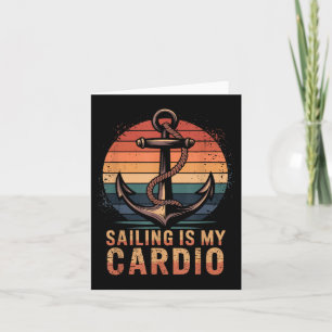 Carte Voile Est Mon Cardio, Voilier Voilier Et Bateau