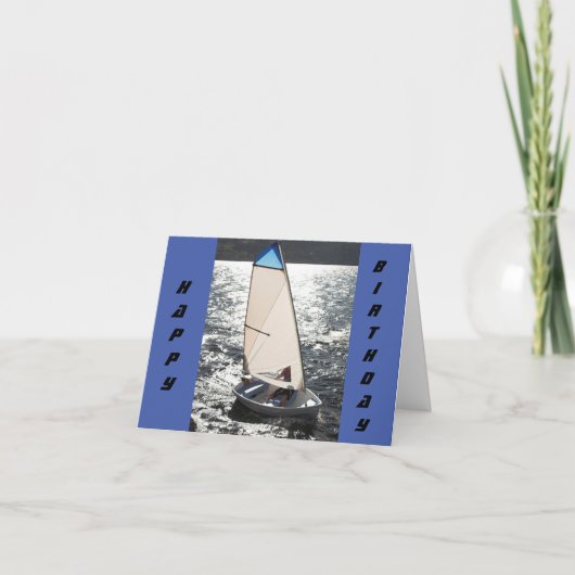 CARTE **VOILE FUMÉE AVANT*** POUR VOTRE ANNIVERSAIRE (Devant)