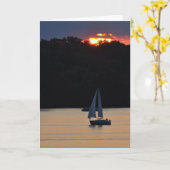 Carte Voile Sunset 090 (Fleur jaune)