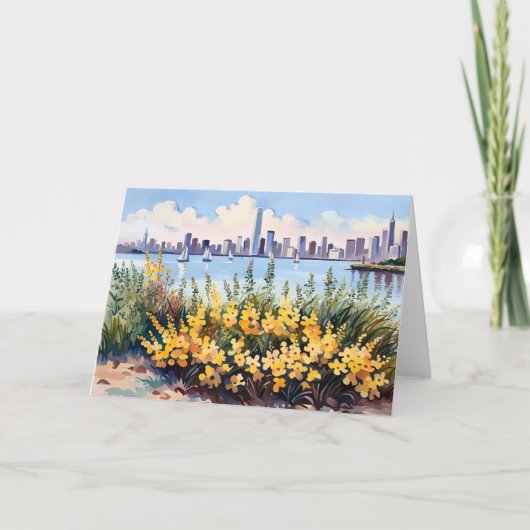 Carte Voile sur la baie (Devant)