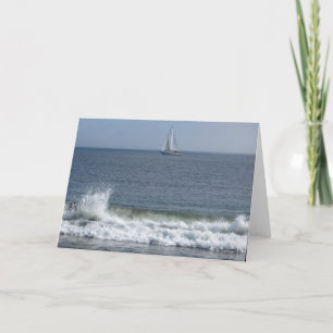 Carte Voilier à la plage de Doran