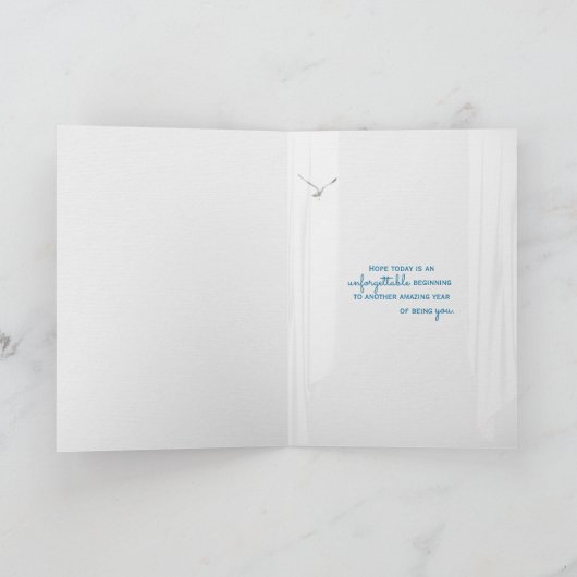 Carte voilier aquarelle en haute mer vue fenêtre (Intérieur)