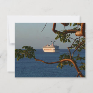 Carte Voilier vers le coucher du soleil I Vacances de cr