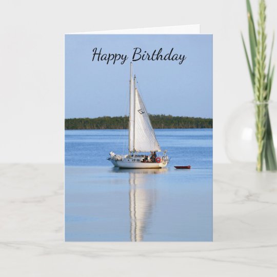 Carte Voiliers De Joyeux Anniversaire Cote A Cote Zazzle Be