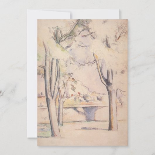 Carte Voir à travers les arbres par Paul Cezanne, Art Vi (Devant)