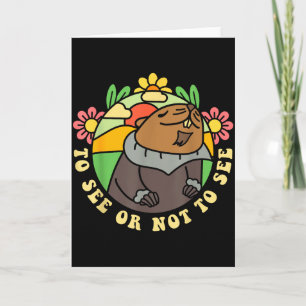 Carte Voir ou ne pas voir jour de la marmotte drôle homm
