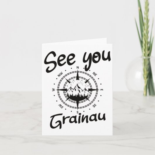 Carte Voir Vous Randonnée Grainau Allemagne Vacances Ski (Devant)