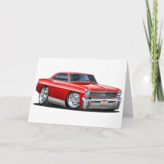 Carte Voiture 1966-67 de rouge de nova (Devant)