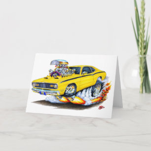 Carte Voiture 1970-74 de jaune de chiffon de Plymouth