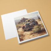 Carte Voiture abandonnée dans le désert