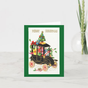 Carte Voiture Ancienne Joyeux Noël