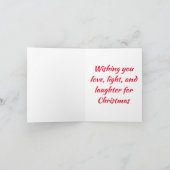 Carte Voiture Cinquecento Décorée Pour Noël (Intérieur)