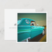 Carte Voiture classique Thunderbird - Mini impression (Devant / Derrière)