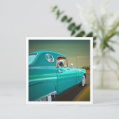 Carte Voiture classique Thunderbird - Mini impression (Debout devant)