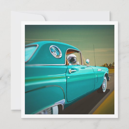 Carte Voiture classique Thunderbird - Mini impression (Devant)