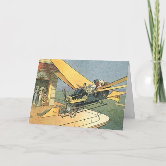 Carte Voiture convertible Steampunk de science-fiction v (Devant)