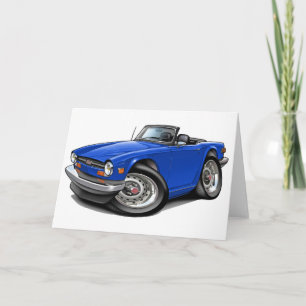 Carte Voiture de bleu de Triumph TR6