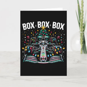 Carte Voiture de course Box Box Box Radio Appel Amusant