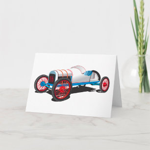 Carte Voiture de course vintage classique Auto